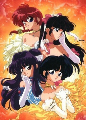  Akane, Shampoo, Ukyo and female Ranma