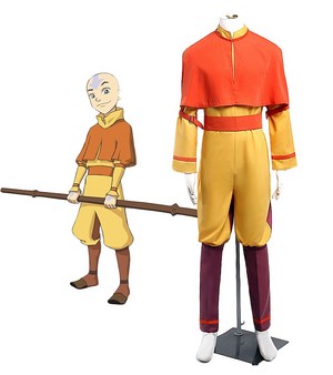  Аватар Aang Cosplay Costume