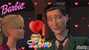 Barbie and Etienne in love