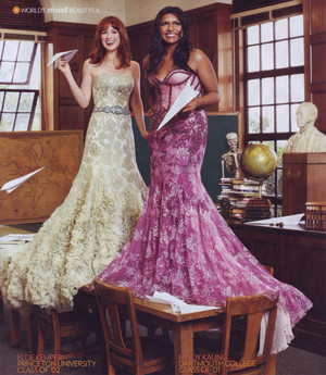  Ellie Kemper and Mindy Kaling - People's Most Beautiful Photoshoot - 2011