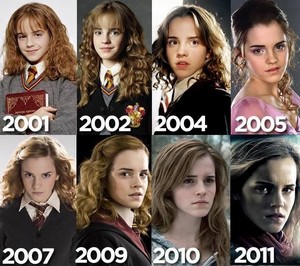  Emma-Harry Potter over the years