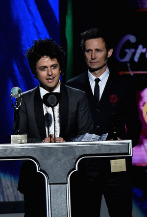  Green دن Speaking @ the 30th Annual Rock And Roll Hall Of Fame Induction Ceremony