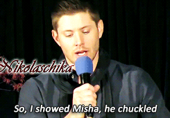  Jensen talking about the cat video with Misha