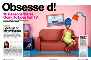  Mindy Kaling in Glamour Magazine - October 2012