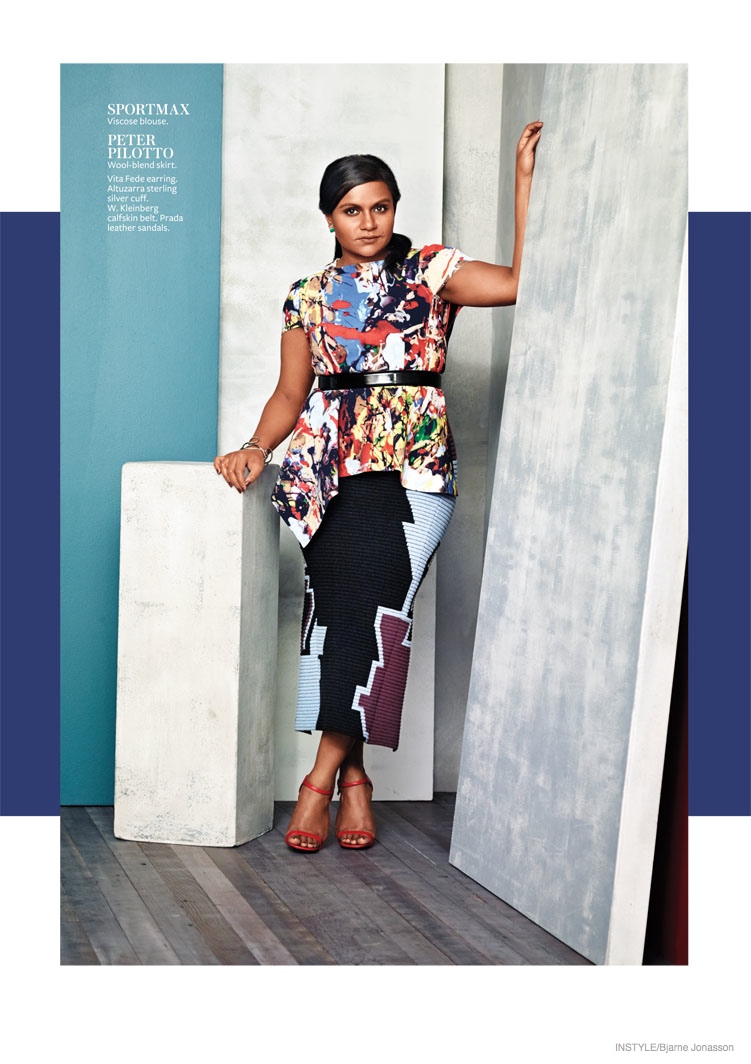 Mindy Kaling in InStyle - September 2014