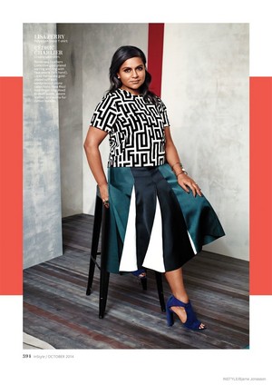  Mindy Kaling in InStyle - September 2014