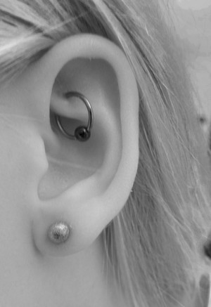  Rook Piercing with 10mm ring