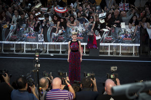  Scarlett Johansson aka Black Widow Red Carpet at Avengers Age of Ultron UK Premiere