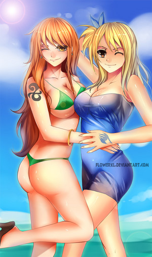  Sexy Lucy Heartfilia and Nami