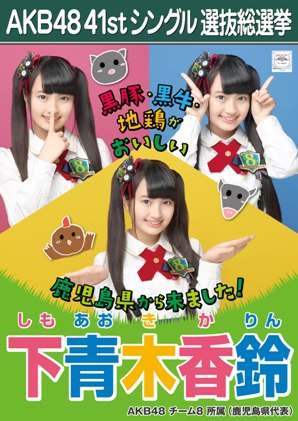  Shimoaoki Karin 2015 Sousenkyo Poster