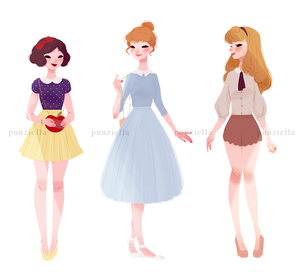 Snow White, सिंडरेला and Aurora