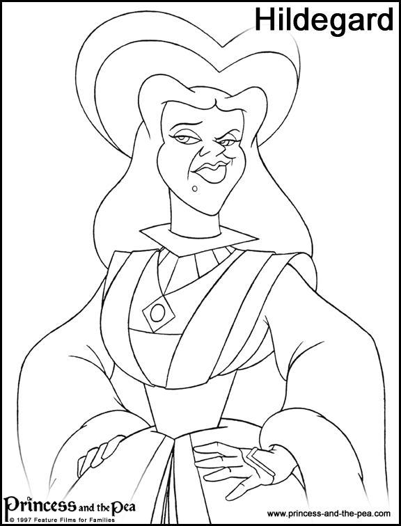 The Princess and the Pea Coloring Page - The Princess and the Pea Photo ...