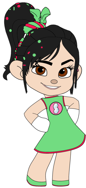  Vanellope in her Night Out Outfit with her Sugar Rush Badge