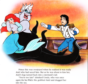 Walt disney Book imágenes - Princess Ariel, Ursula & Prince Eric