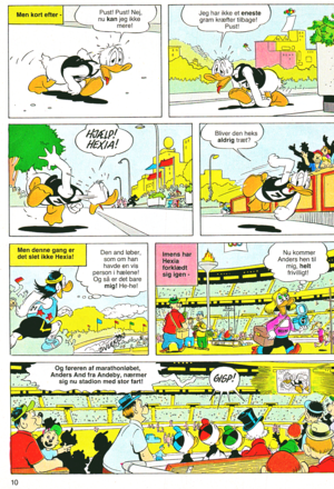  Walt ディズニー Comics - Donald Duck: The Marathon アヒル, 鴨 (Danish Edition)