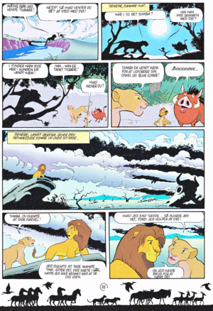  Walt ডিজনি Movie Comics - The Lion King (Danish Edition)