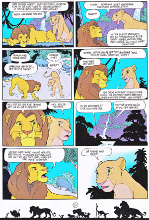  Walt 迪士尼 Movie Comics - The Lion King (Danish Edition)