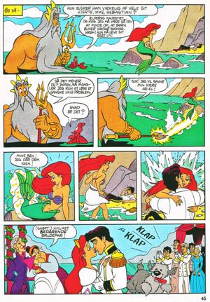  Walt 迪士尼 Movie Comics - The Little Mermaid (Danish Edition)