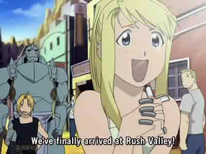  Winry is excited