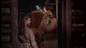  Beverly Washburn as Lisbeth Searcy and Tommy Kirk as Travis Coates in Old Yeller