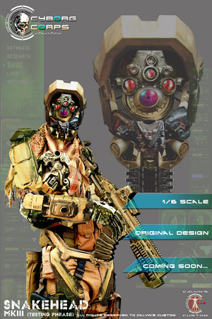  Cyborg Corps Military Cyborgs designed kwa Calvin's Custom one sixth scale 1:6 original ubunifu Milita