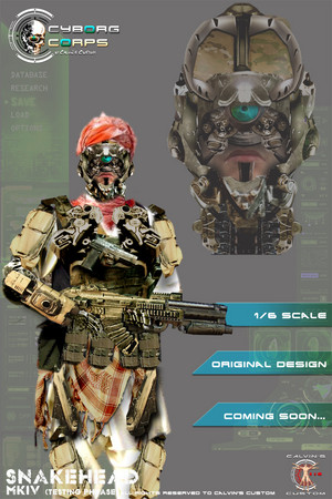  Cyborg Corps Military Cyborgs designed によって Calvin's Custom one sixth scale 1:6 original デザイン Milita