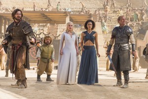 Daario, Tyrion, Daenerys, Missandei and Jorah