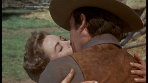  Dorothy McGuire as Katie and Fess Parker as Jim Coates in Old Yeller