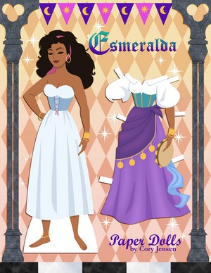  Esmeralda Paper Doll