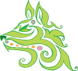  Green kulay-rosas lobo