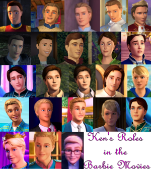 Ken's Roles in the Barbie Movies