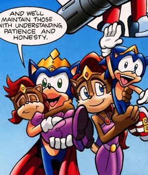  King Sonic and reyna Sally's children