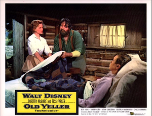  Old Yeller Lobby Card - Katie Coates and Bud Searcy
