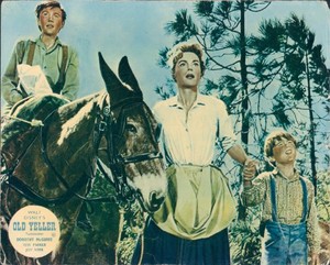  Old Yeller Lobby Card - Travis, Katie and Arliss Coates
