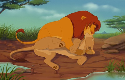 Simba and Nala's personal time together