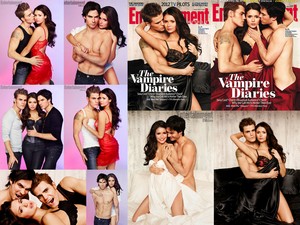 The Vampire Diaries Entertainment Weekly mag. shoot collage