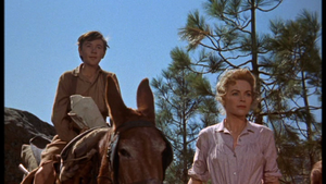  Tommy Kirk as Travis Coates and Dorothy McGuire as Katie Coates in Old Yeller