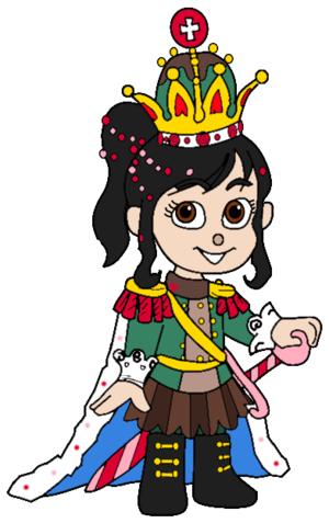  Vanellope as the Sugar Rush Queen