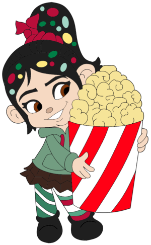  Vanellope with popcorn