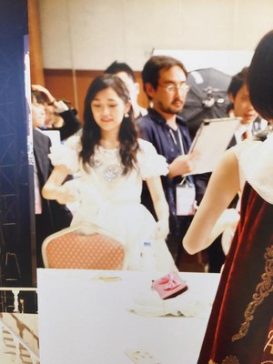  Watanabe Mayu Fotos on display at the SSK Museum