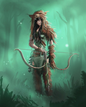  بھیڑیا girl archer