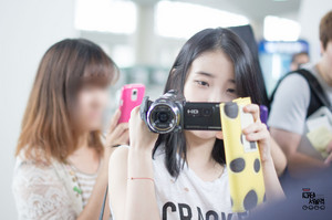  140831 IU（アイユー） at Gimpo Airport Leaving for Jeju