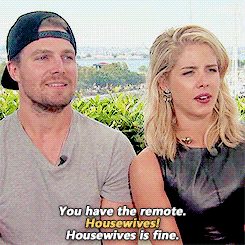  Actual footage of Oliver and Felicity watching TV.