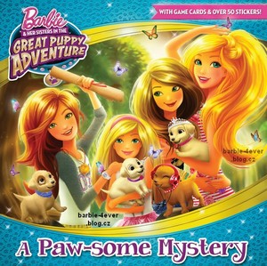  búp bê barbie & Her Sisters in The Great cún yêu, con chó con Adventure Book!