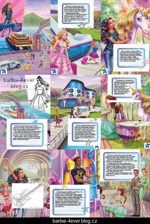  Barbie in Rock'n Royals Czech Book 1 - Preview!!!