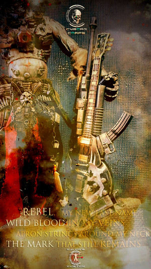  Calvin's Custom Original thiết kế 1:6 one sixth scale Apocalyptic Heav Metal Rocker "Riff Mazta".