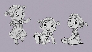  アナと雪の女王 Concept Art - Baby Anna