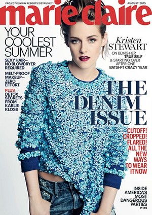  Kristen on the Marie Claire Aug 2015 issue