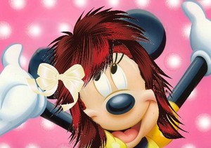 Minnie Mouse with Red Hair