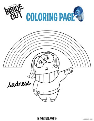  Sadness Coloring Page